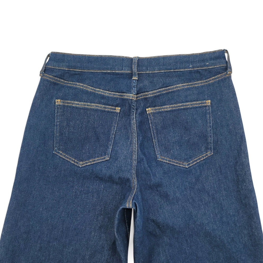 Boden Wide Leg Jeans Size 31 High Rise‎ Dark Wash Denim Minimalist Style EUC - Picture 4 of 6